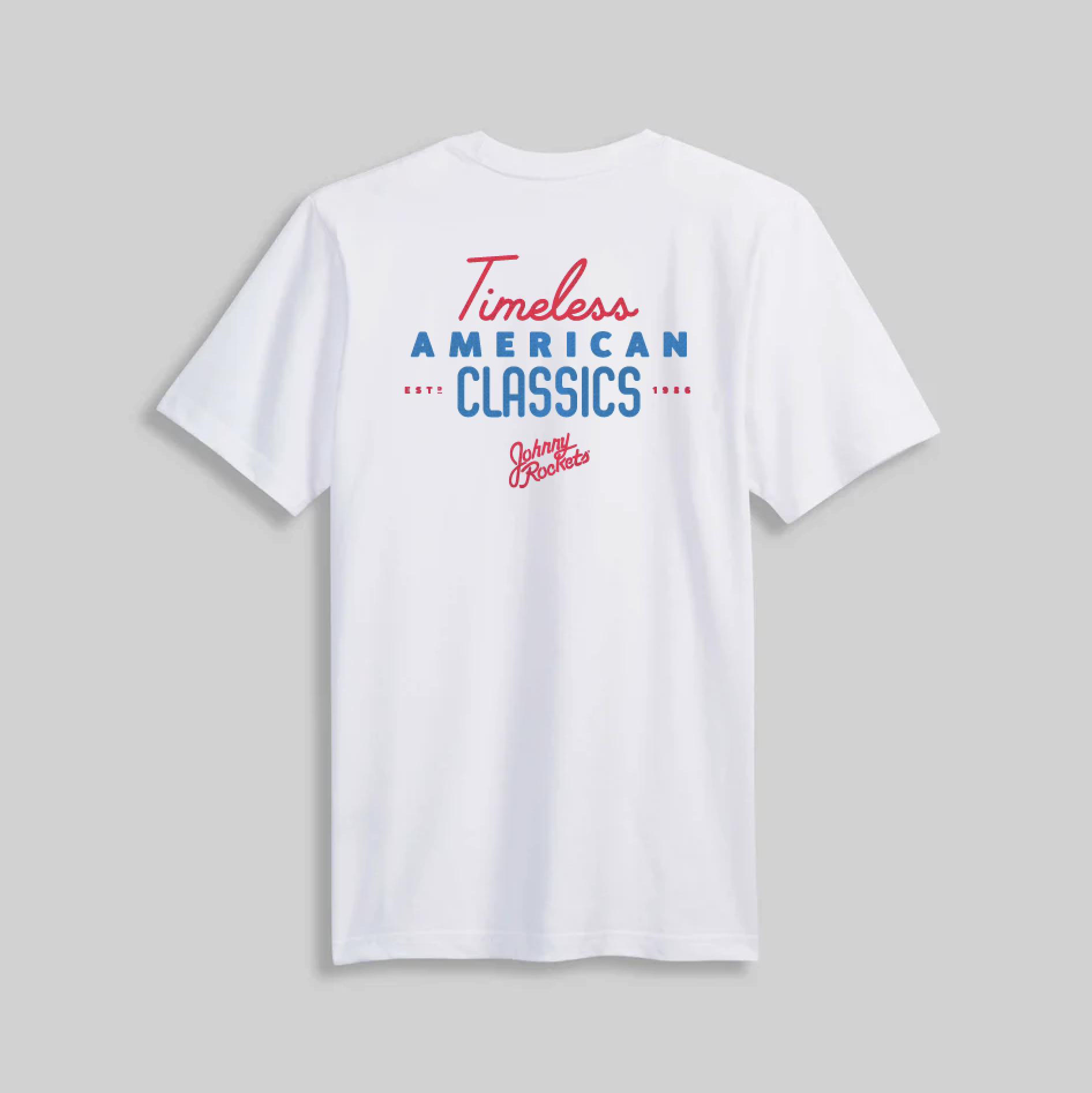 Johnny Rockets 'Timeless American Classics' t-shirt back