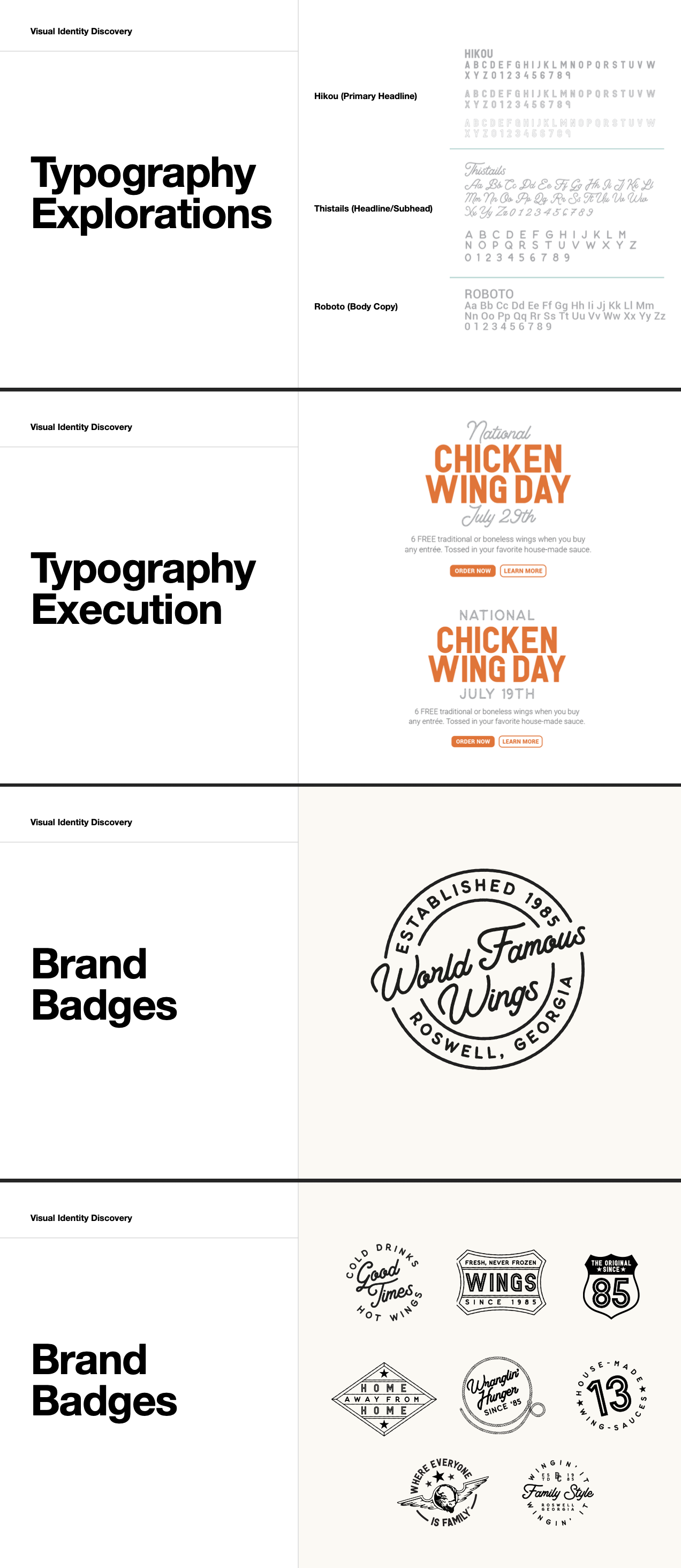 Branding identity work