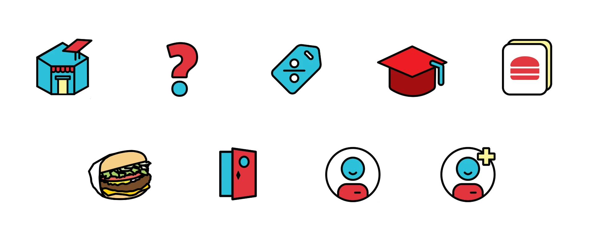 Fatburger icon set