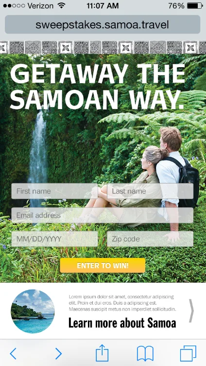 Web design work 7