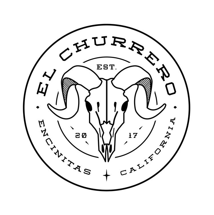 El Churrero skull badge