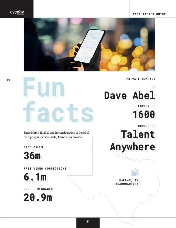 Aventiv recruiter toolkit guide spread